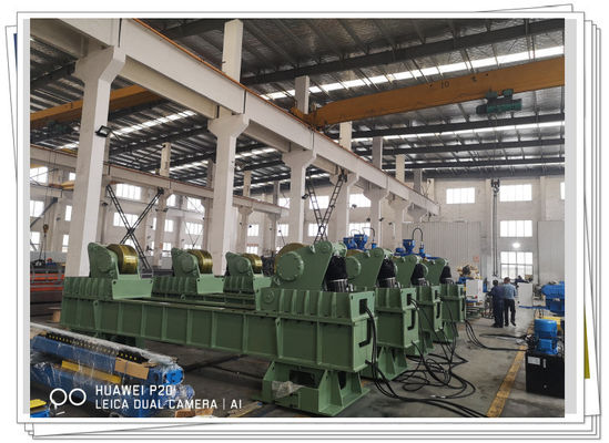 Bullet Tank Assembly Roller Bed 400t Fixed Hydraulic Fit Up Rotator Ressel Rowing Rowing رشد