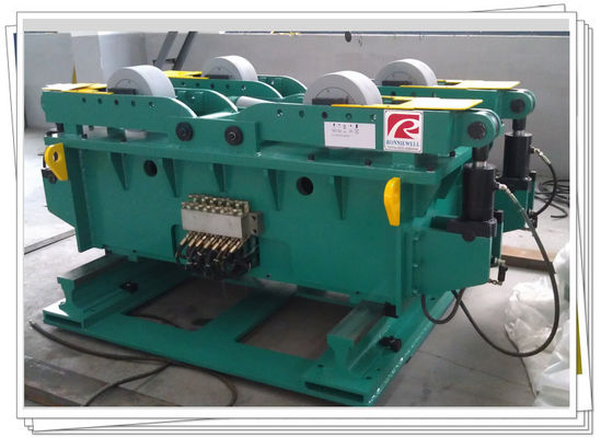 مونتاژ مخزن خط جوش اتوماتیک روتاتور Fit Up Vessel Fit Up رول های هیدرولیک انعطاف پذیر